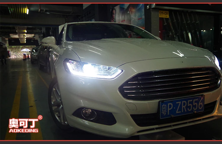 АКД Тюнинг автомобилей Фара для Ford Mondeo 2013-2016 фары светодиодный DRL ходовые огни Биксеноновая луча туман огни глаза ангела авто