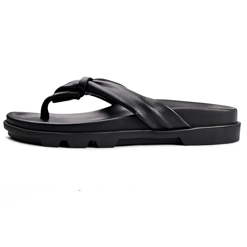 Универсальные теплые летние Для Мужчин's сандалии кроссовки Для мужчин; тапочки; Вьетнамки; повседневная обувь на плоской подошве пляжные уличные, из натуральной кожи для отдыха