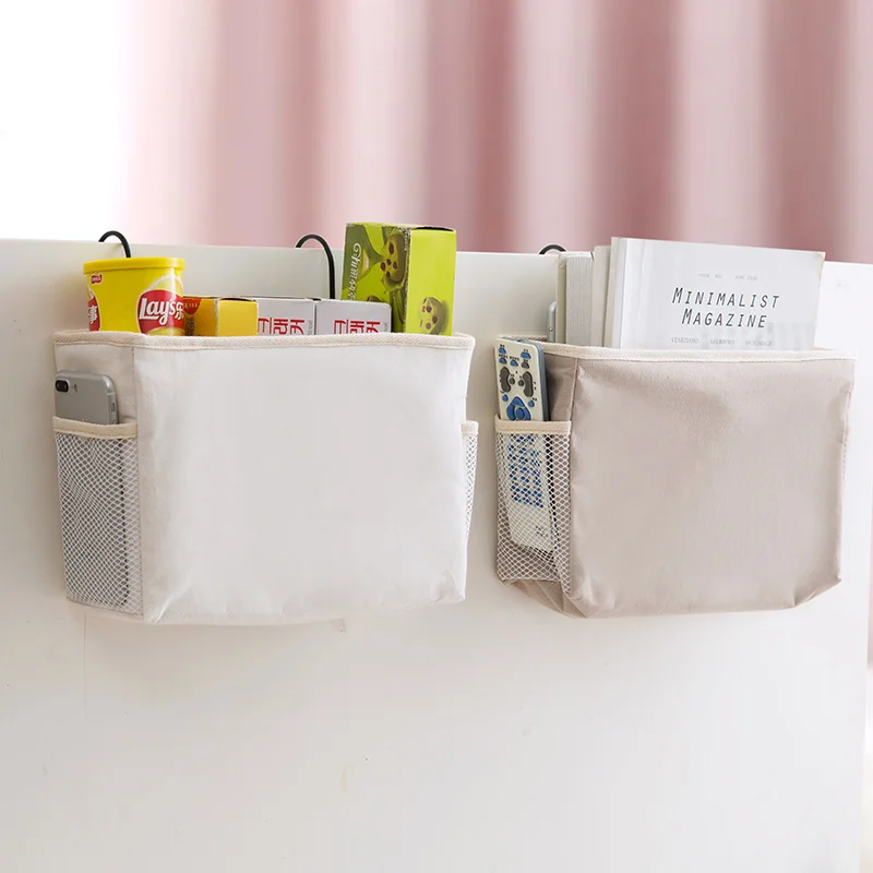 Прикроватная тканевая вешалка для хранения в общежитии, кровать, полка, стойка для хранения корзины