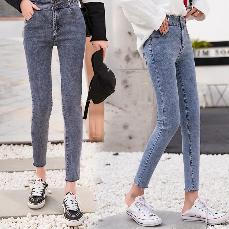 Из России, высокое качество, модные женские узкие джинсы-карандаш, Стрейчевые джинсы-скинни, брюки с высокой талией, женские качественные брюки