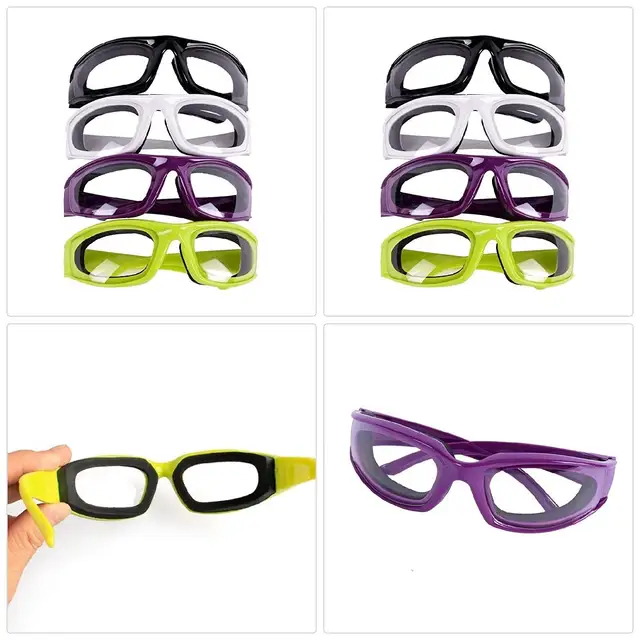 No-Tears No-Fog Onion Goggles Sponge Design Comfortable Vegetable Cutter  Onion Protector Eye Tear less Glasses Kitchen Tool - AliExpress
