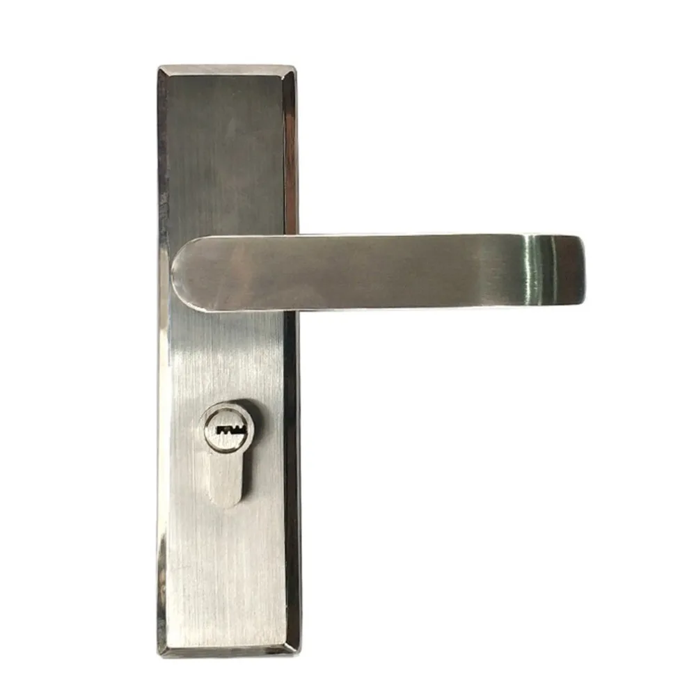 

Door Lock Indoor Stainless Steel Panel Handles Handle Lock Double Tongue Set Hotel Door Lock Bedroom Door Lock