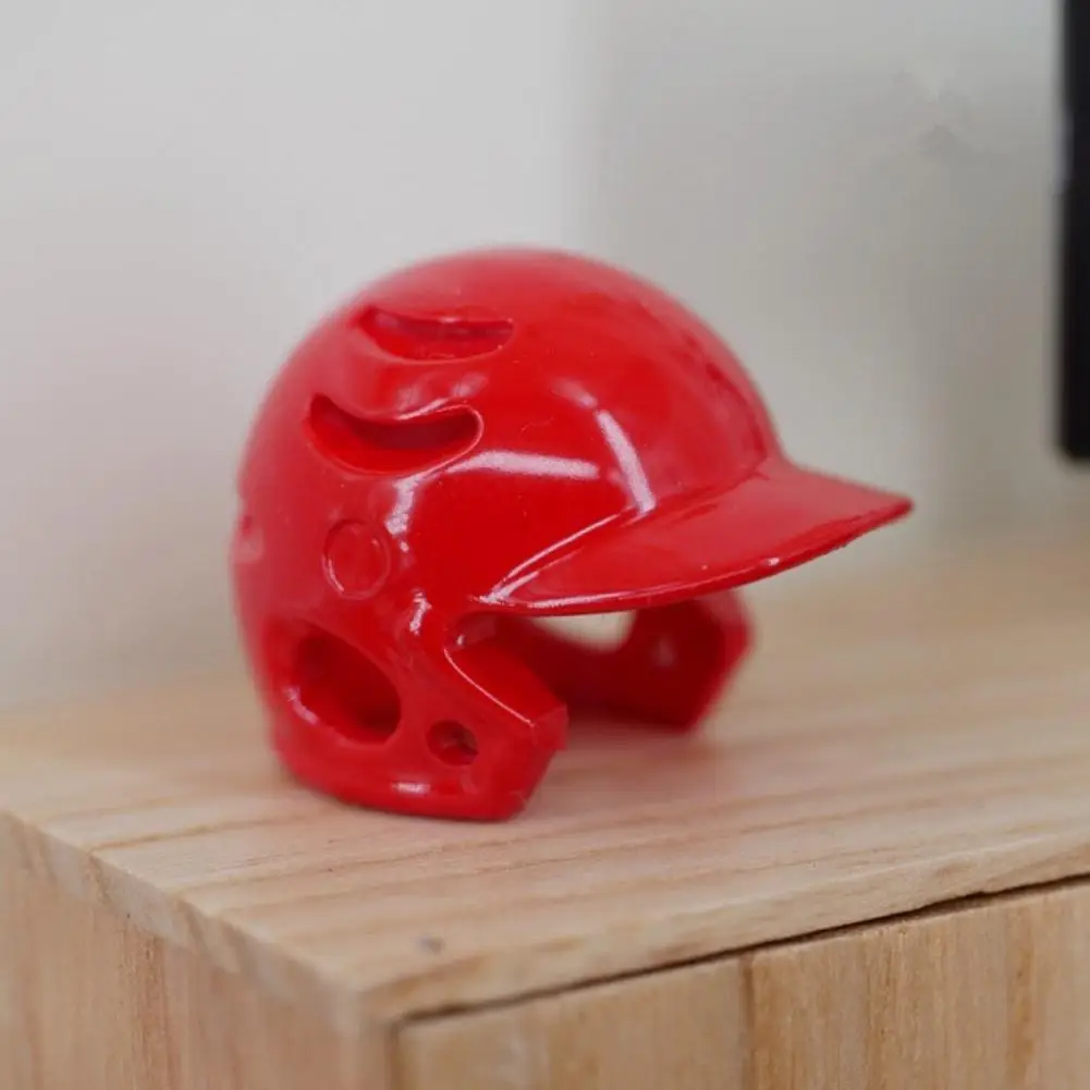 

Mini Baseball Cap Helmet Toy for 1:12 Doll House Accessories
