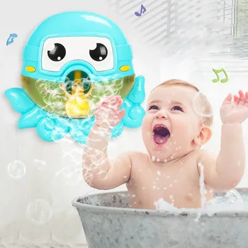 

Cute Octopus Machine Toy Bathroom Bubble Maker Bath Toy With Music Kid Water Toys For Bath Bathroom Kids play