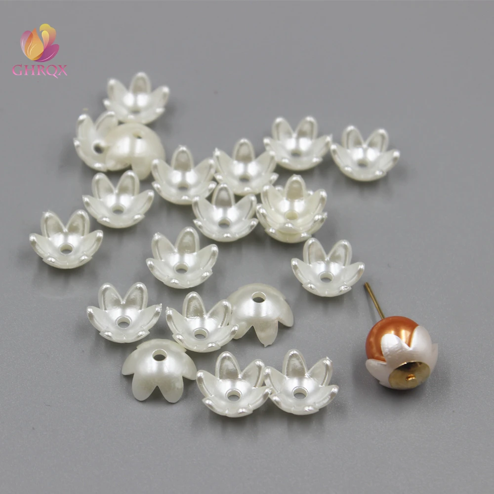 

New Abs Imitation Pearls Beads Bead Caps 12mm ABS imitation pearls mounted movable type for Jewelry DIY earring