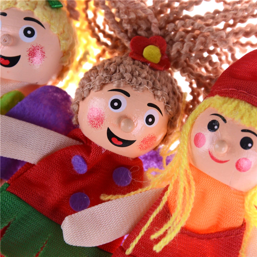 4 шт./компл. 3 вида стилей Русалочка Сказка пальчиковые марионетки игрушки классические дети говорящие руки кукла