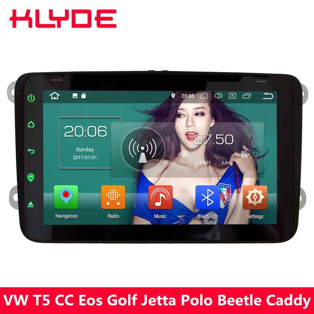 KLYDE 4G Android 8 Octa Core 4GB RAM 32GB ROM Car DVD Player Radio For Volkswagen
