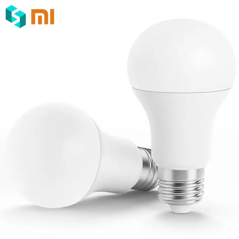 Оригинальная смарт-лампа Xiaomi белый светодиод E27 6 5 W 450lm Mi светильник приложение
