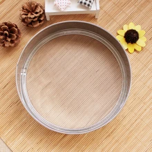 1 шт. 21 см сетки Мука Болт Подрассевная Руководство сахарной пудрой Шейкер Нержавеющая сталь круглый Форма j0568