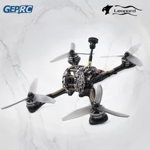 GEPRC GEP-LSX5 с леопардовым принтом 2306 2450kv бесщеточный мотор длинный F4 башня AIO FC Caddx Ratel 1,8 мм Камера 5040 пропеллер Фристайл гонки