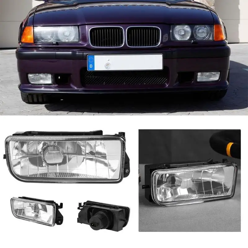 

1Pcs Front Bumper Right Side Halogen Driving Fog Light for BMW E36 3Series 92-98 Head Light Spotlight Lamp Side Mirror Light New