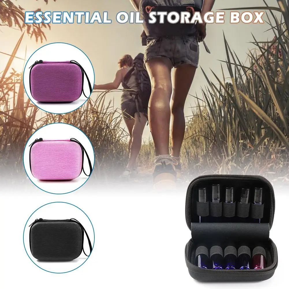 زيت طبيعي حقيبة التخزين لفة على زجاجة البسيطة الغطاء الواقي للصدمات السفر حمل حالة إيفا حقيبة ل 10 قطعة 10 مللي زجاجات