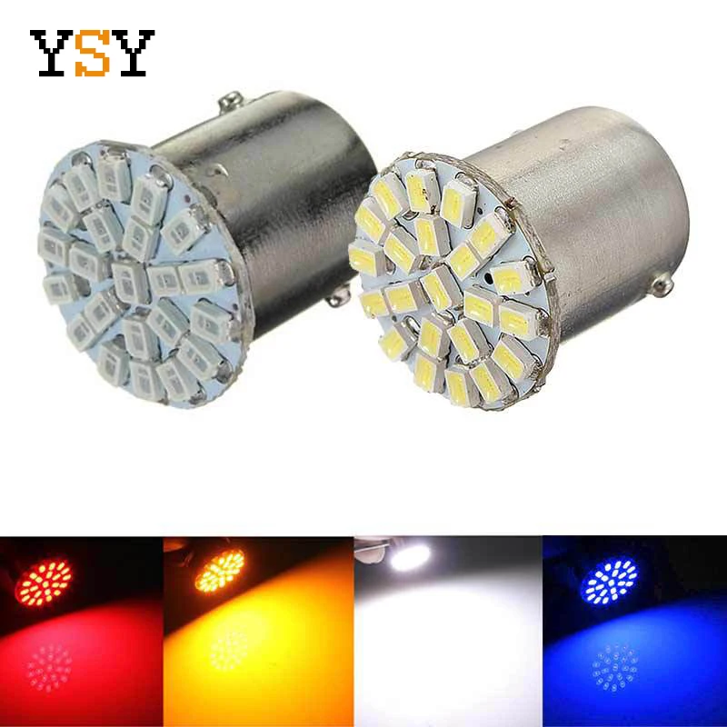 400 шт. автомобисветодиодный светодиодные лампы S25 P21/5W BAY15D 1157 3014 22SMD для задних