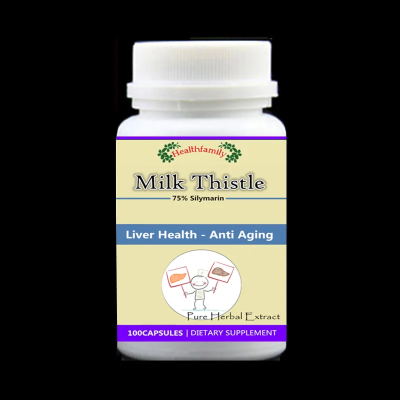 

Cure Hepatitis,100g-1000g Milk Thistle extract powder with Silymarin supplement,Liver Detox,Gall Bladder Function,Protect liver
