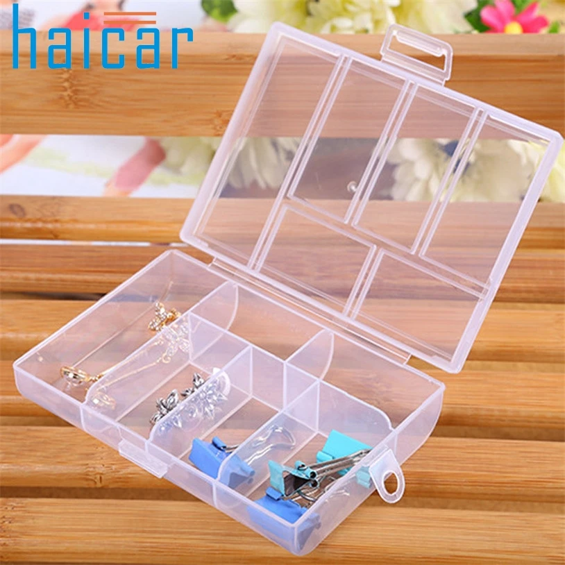organizer Storage Case Box Holder Container Pills Jewelry Nail Art Tips 6 Grids U70309 porta joias