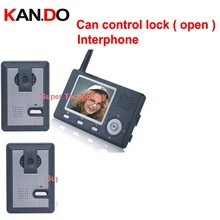 can control lock (door),3 wall to work,wireless Video Door Phone,3.5″LCD,wireless video doorbell,video intercom system