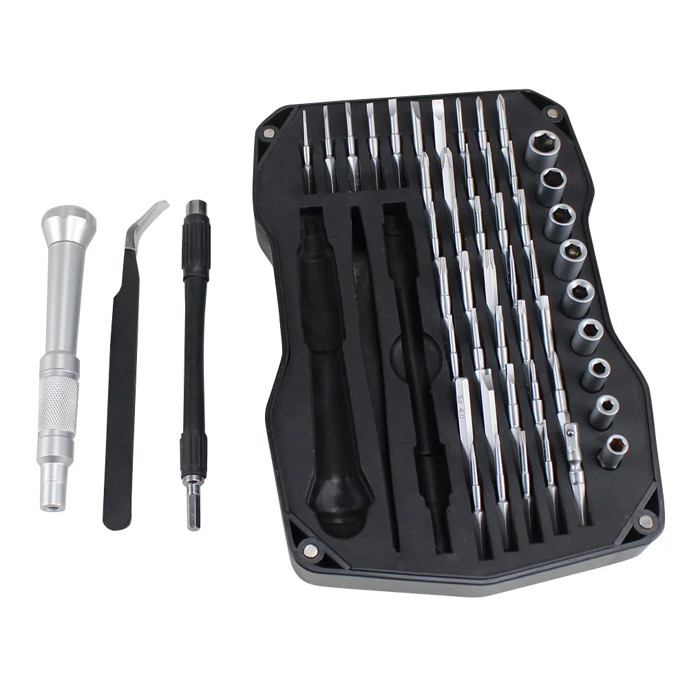 

Hot 52 in 1 Magnetic Screwdriver Set Sleeve Tweezer Screwdriver Bits Watch Repair Kit XJS789