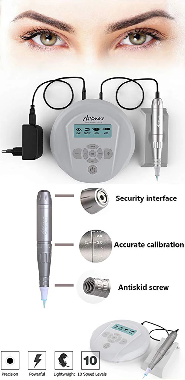 Artmex V6, Перманентный макияж, пигмент для бровей Тату машина цифровая тату-машинка дропшиппинг поддерживается
