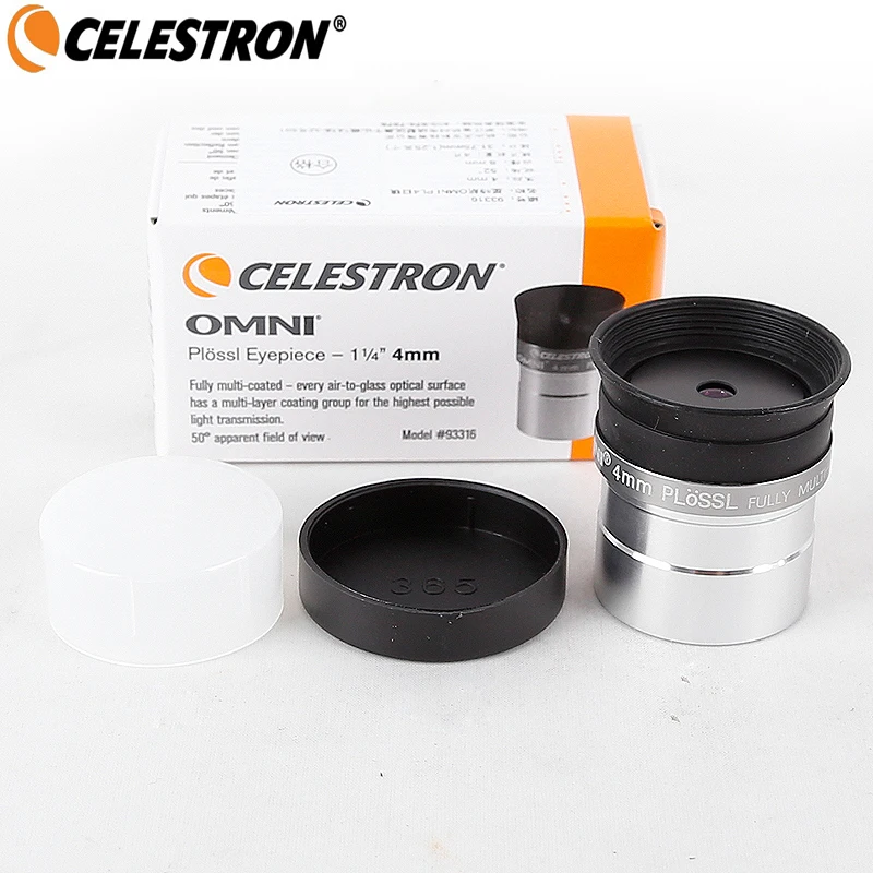 Celestron omni 4 мм 6 мм 9 мм 12 мм 15 мм 32 мм 40 мм и 2x окуляр и линза Барлоу полностью многослойный металлический астрономический телескоп