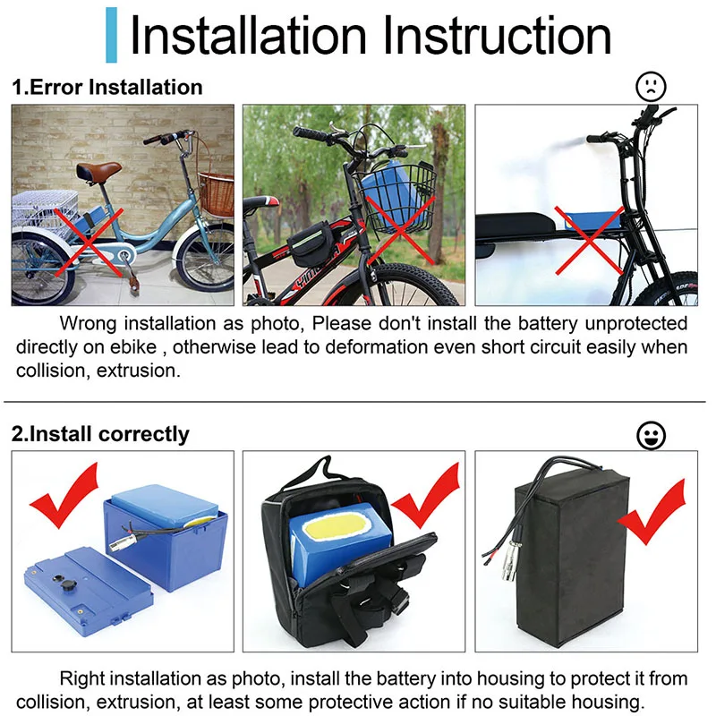 UPP 48V 10.5AH аккумулятор 48V 750W Ebike E-scooter литий-ионный аккумулятор водонепроницаемый стиль с зарядным устройством 2A