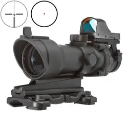 Цель Acog 4X32 область с QD крепление и мини Красный точка зрения Снайпер прицел Охота Стрельба винтовка пистолет область AO5316
