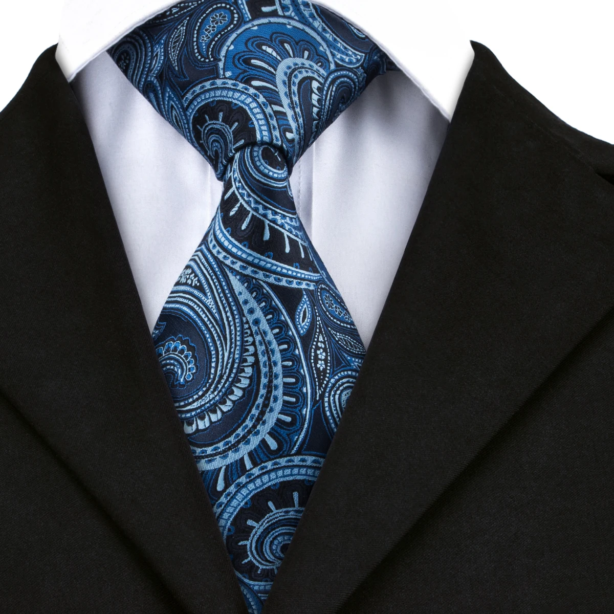 DN 1406 Hi Tie Luxury Paisley Jacquare Woven Silk Ties For Men Neck Tie