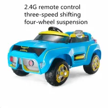 Kids Four-wheel Drive Electric Car Remote Control Toy Shock Absorption Electric Vehicle Can Drive Baby Toy Sport Car With Music shock your friend electric shock handshake toy