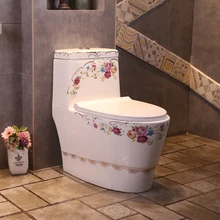 Европейский Стиль дренажа туалет сифон брызг керамические Туалет фарфор