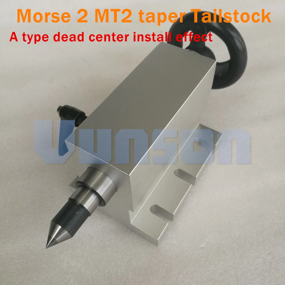

Morse2# MT2 Removable&Replaceable A type Fixed Center Tailstock Center Height 65mm with Locked Wrench for cnc 3040 Router DIY