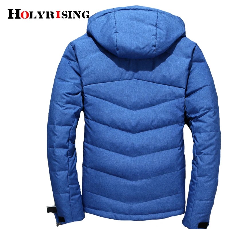Holyrising, модный бренд, зимний мужской пуховик, повседневный мужской пуховик и пальто, парка casaco masculino inverno 18469-5