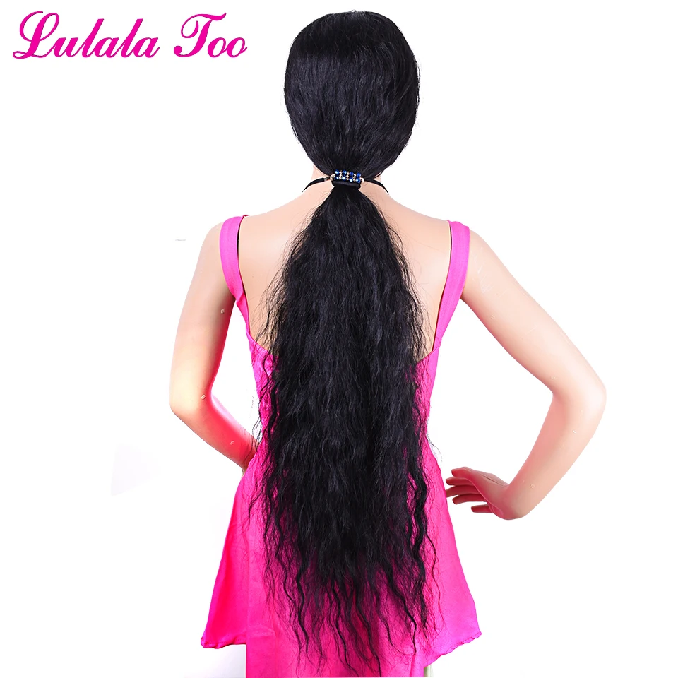 36inch Soft Long Black Synthetic Wigs For Women Loose Curl Natural Full Big Wigs Heat Resistant African American wig Lulalatoo 36inch Soft Long Black Synthetic Wigs For Women Loose Curl Natural Full Big Wigs Heat Resistant African American wig Lulalatoo