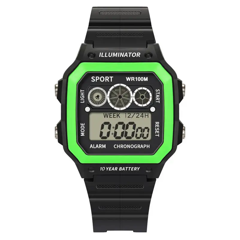 

2019 Outdoor Fashion Mens Watches Sports Digital Watch Life Waterproof Man Wrist Electronic Clock Watch Relogio Masculino 661D5