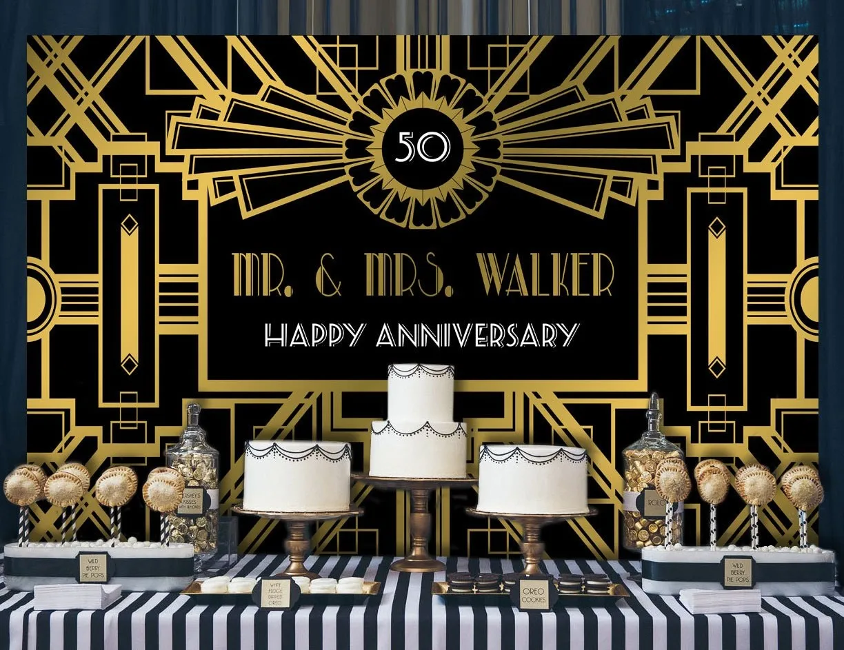 

custom great gatsby backdrop High quality Computer print party photography studio background