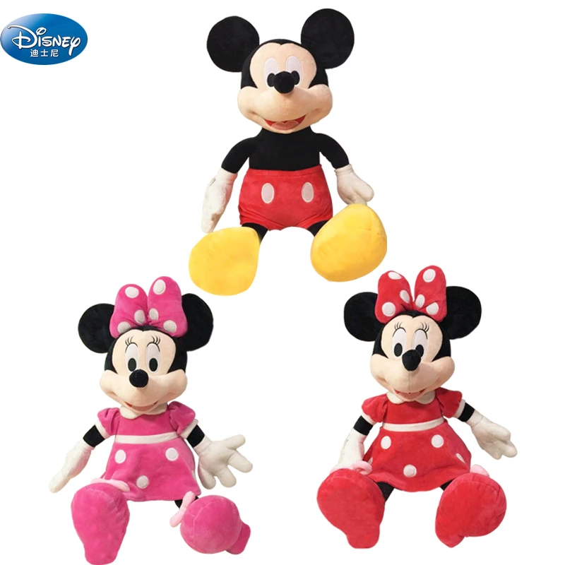 DISNEY 40 см Микки Или Минни Маус для девочек плюшевые игрушки милые куклы мальчиков