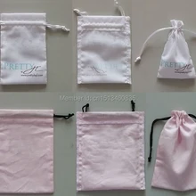 100 шт./лот CBRL небольшой хлопок мешок ювелирных изделий хлопок подарок мешок хлопка drawstring сумка логотип ювелирные изделия сумка бритвы сумка