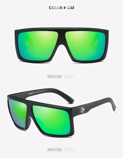 Бренд dubery, дизайнерские поляризационные HD солнцезащитные очки, мужские очки для вождения, мужские ретро солнцезащитные очки, летние зеркальные очки UV400 818 - Цвет линз: 2