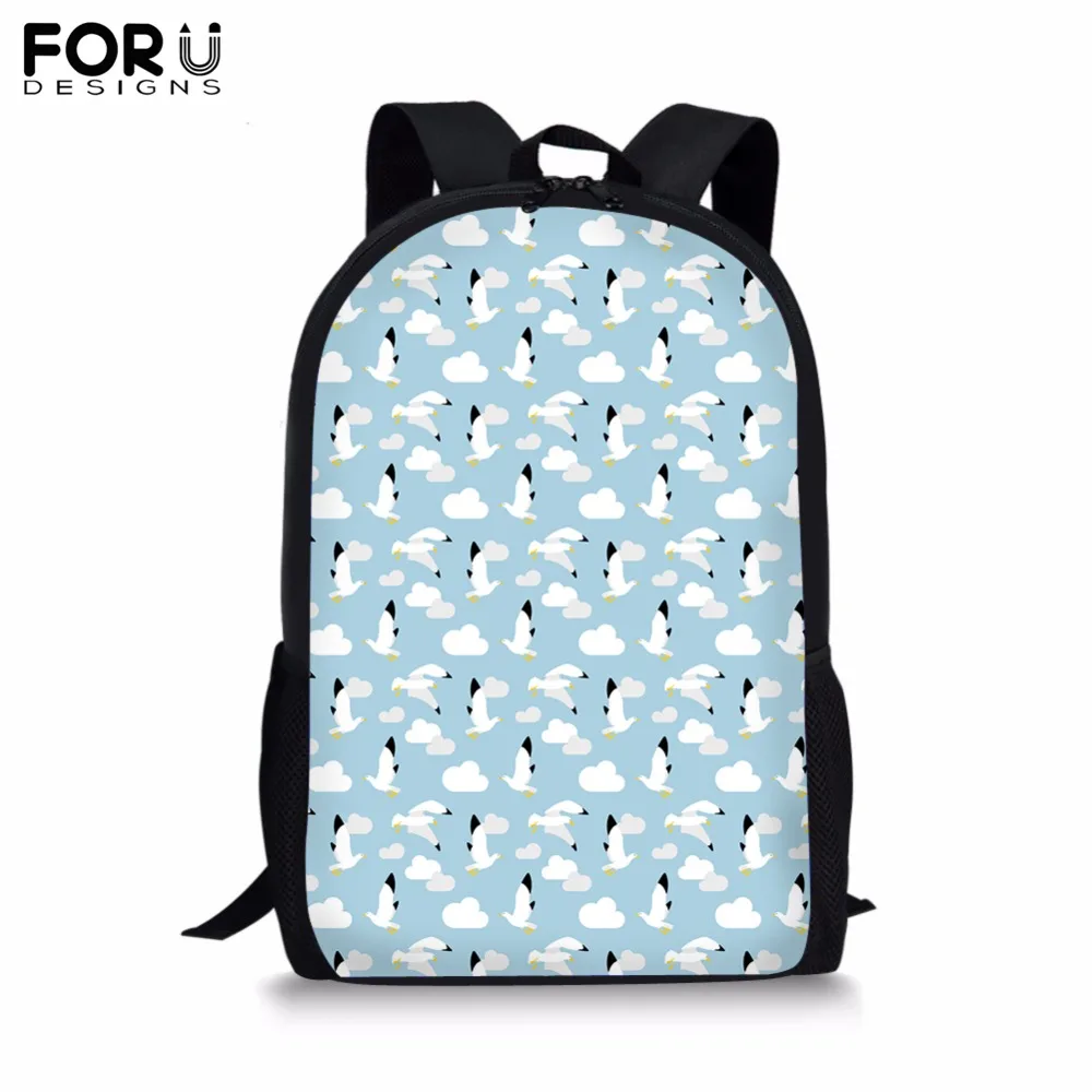 

FORUDESIGNS Customize Image School Bags for Teenager Girls Boy Schoolbag Children's Backapck Dot Book Bags Students Mochila 2019