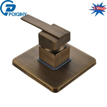 

POIQIHY Free Shipping Cartridge 1 Ways Antique Brass Shower Valve Mixer Hot Cold Valve Wall Mounted Single Handle
