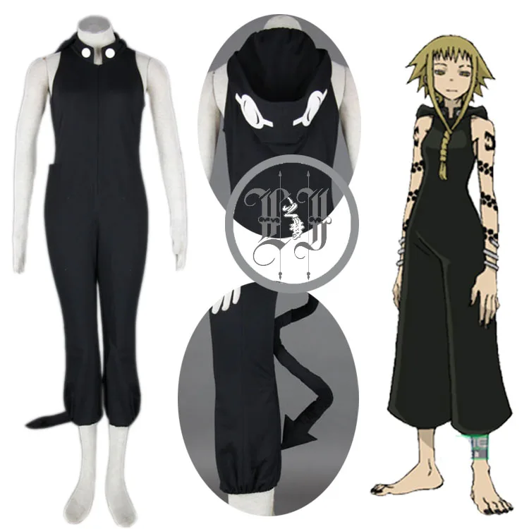

SOUL EATER Medusa black jumpsuits cosplay costume