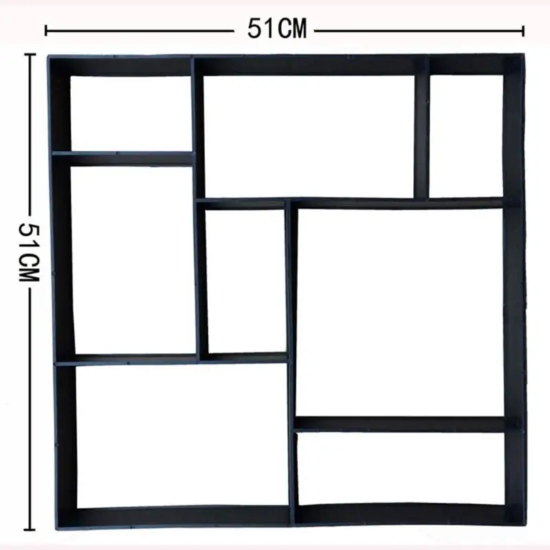 Мульт-шаблон садовый путь чайник Плесень нерегулярная модель бетонный шаговый каменный цемент плесень кирпич DIY садовые инструменты для дома