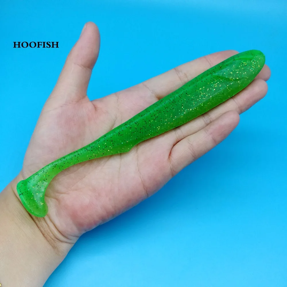 HOOFISH 4 шт./лот Большая мягкая Т образная приманка 23 5 г/18 см 7 цветов воблеры