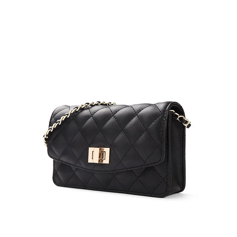 Fashion wave Korean women messenger bags clamshell diamond pattern chain bag interpretation of low-key luxury shoulder bags