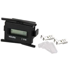 Цифровой ЖК-счетчик часов для мотокросса ATV dirt bike дизельный бензиновый дровокольный станок резак грузовик RL-HM010A DC 4,5-90 в