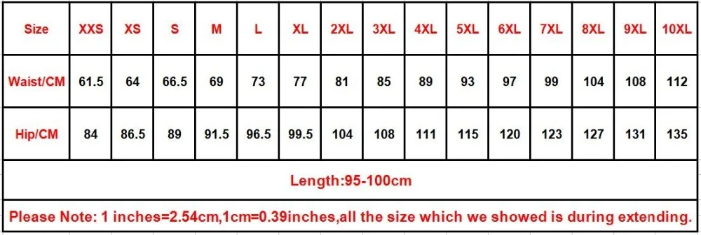 95-100SKIRT SIZE