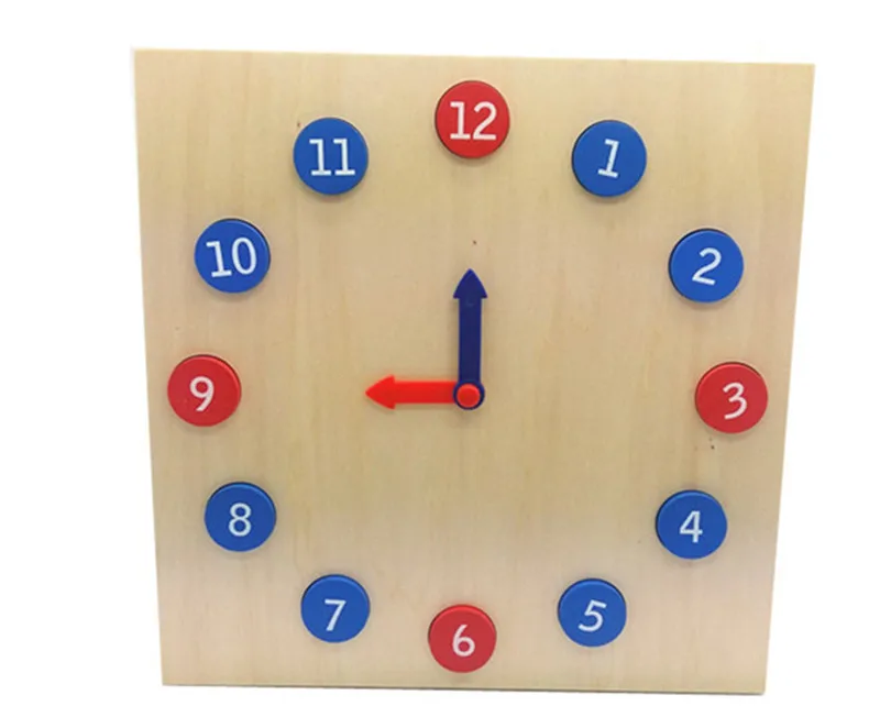 New Wooden Toy Baby Montessori Clock with Movable Hands Wood Classic Childhood Education Preschool Training Kids Free Shipping New Wooden Toy Baby Montessori Clock with Movable Hands Wood Classic Childhood Education Preschool Training Kids Free Shipping