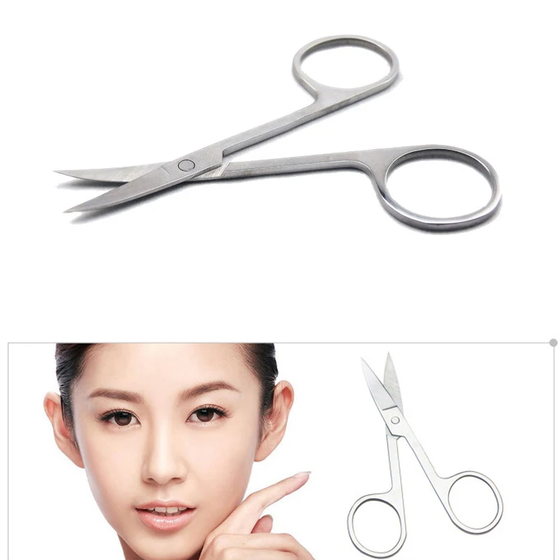 

5Pcs Nail Tool Eyebrow Small Scissors Nail Cuticle Nipper Stainless Steel Curved Dead Skin Remover Pedicure Make Up Scissors