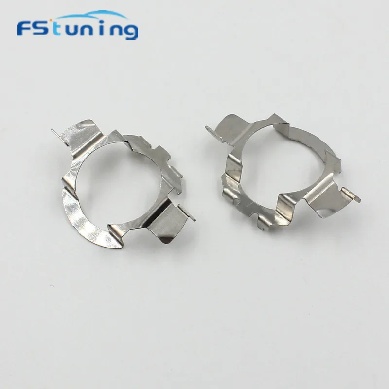

FStuning 10-100 Car H7 led headlight bulb adapter holder socket connector for Audi A4L/A6L for BMW X5 For Benz H7 headlamp bulbs