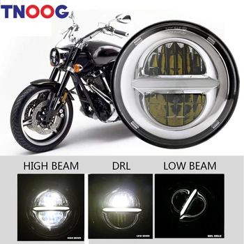 

5-3/4 5.75 Inch LED Headlights for Iron 883 Sportster Street Bob Super Wide Glide Low Rider Indian Scout Triumph