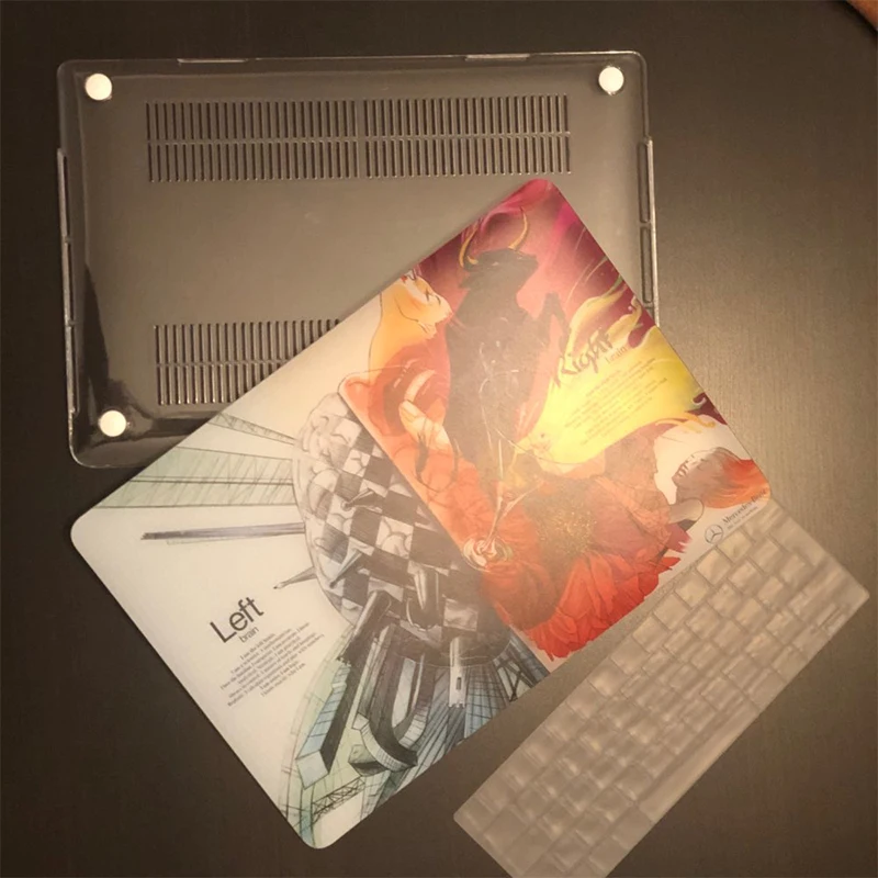Чехол MTT Brain для Macbook Air Pro retina 11, 12, 13, 15 дюймов с сенсорной панелью, Жесткий Чехол 13,3 '', чехол для ноутбука+ чехол для клавиатуры