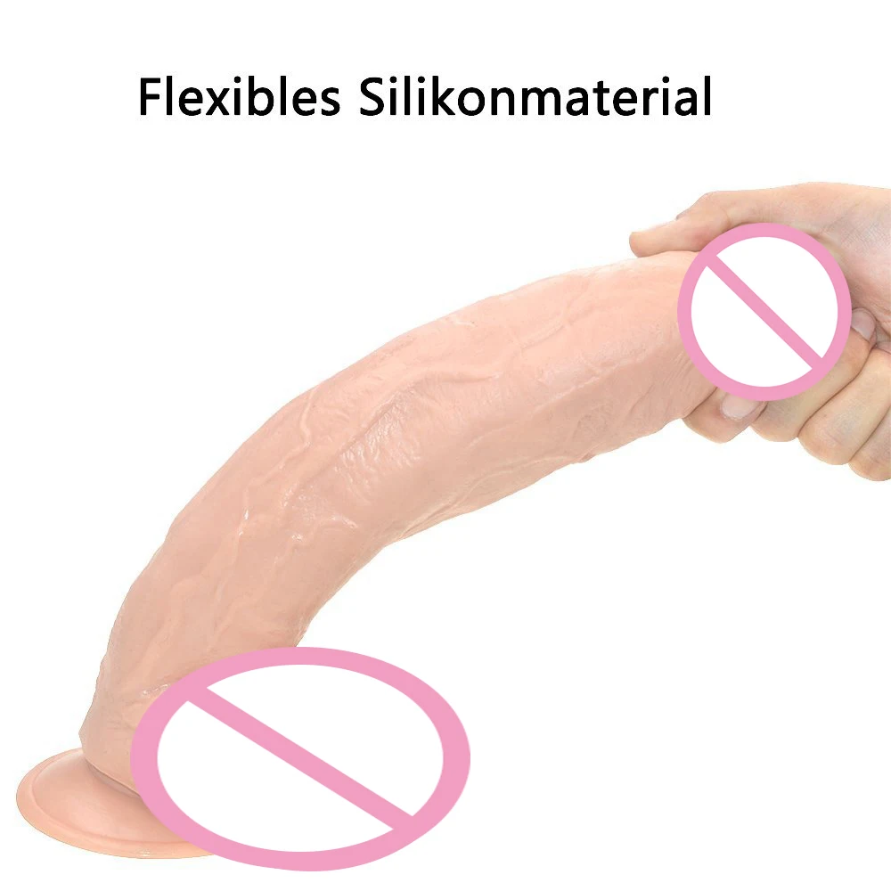 Супер толстый огромный фаллоимитатор 12 дюймов экстремальный большой